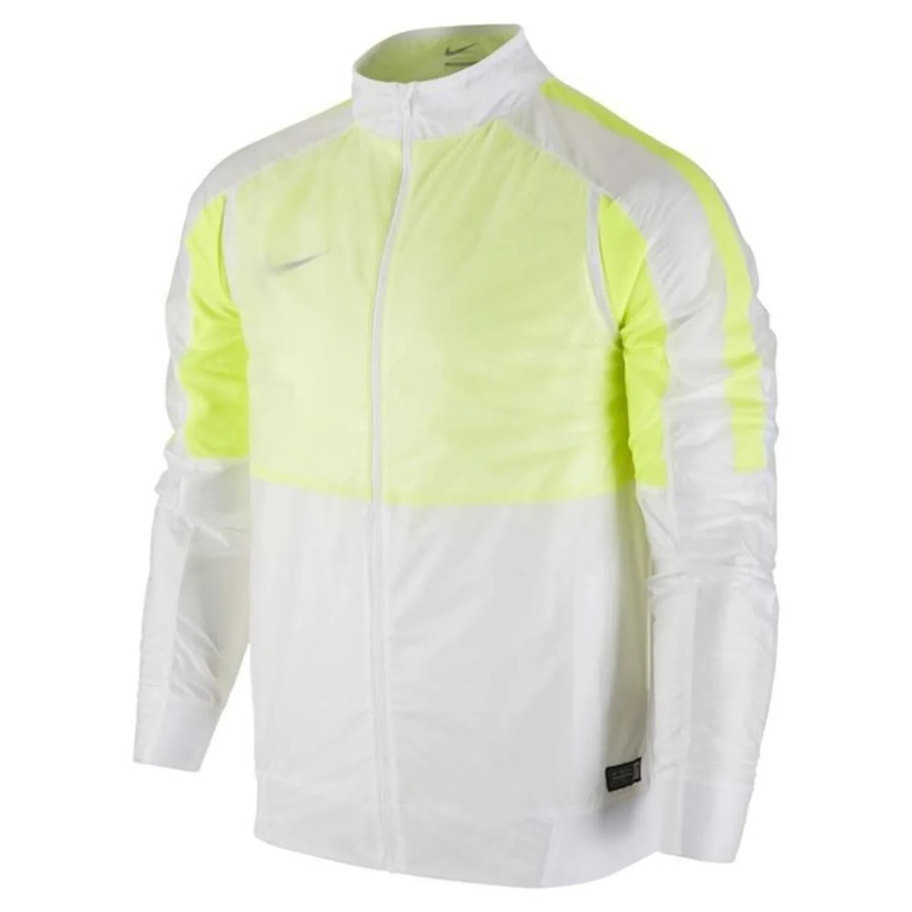 Nike Select Revolution‎ Lightweight Woven Jacket White Volt Soccer Men's Small